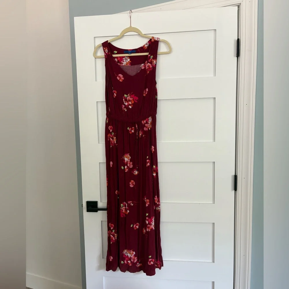 Apt. 9 Red Sleeveless Scoop Neck Maxi Sundress Size S - Picture 1 of 7